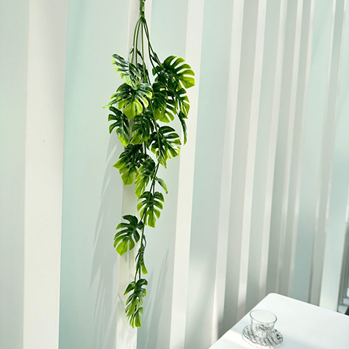 Faux Artificial Hanging Plants, Fake Potted Greenery with Eucalyptus   Vine,Mandala,Pea Pod Leaves &String of in Pots for Office,Living Room, Bathroom, Indoor & Outdoor Décor