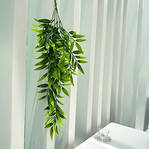 Faux Artificial Hanging Plants, Fake Potted Greenery with Eucalyptus   Vine,Mandala,Pea Pod Leaves &String of in Pots for Office,Living Room, Bathroom, Indoor & Outdoor Décor