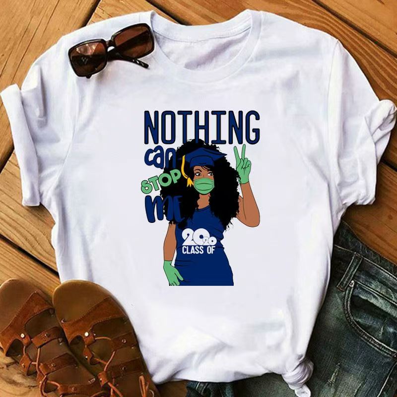 2pcs/set women T-shirt Women Clothes Tops Lady shirt fashion casual Tshirts women top girl print short sleeve personality t-shirt girls t-shirt women's clothes