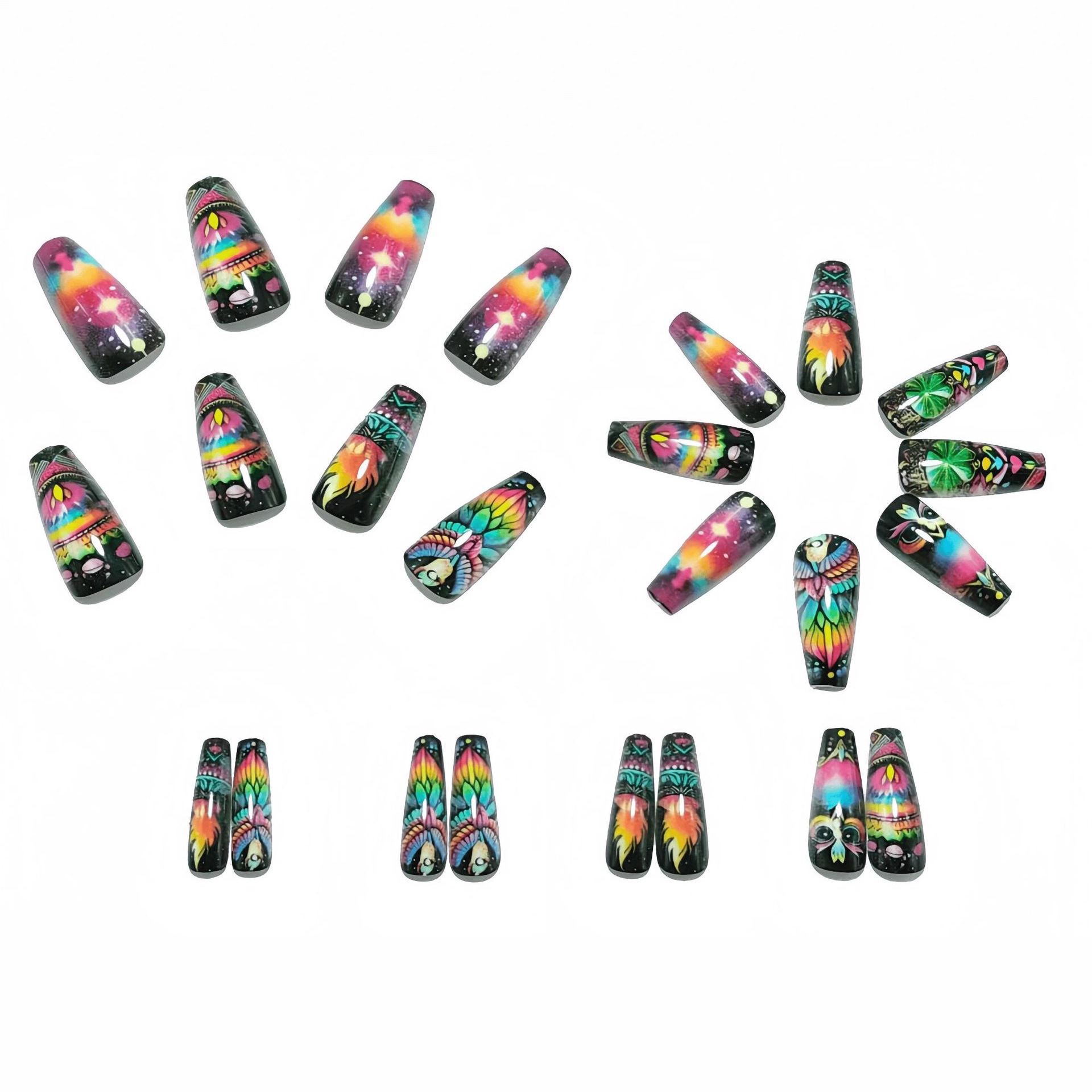 Wholesale nail tips from a factory specializing in foreign trade, featuring long, simple French nail tips with white edges for wearable nail art