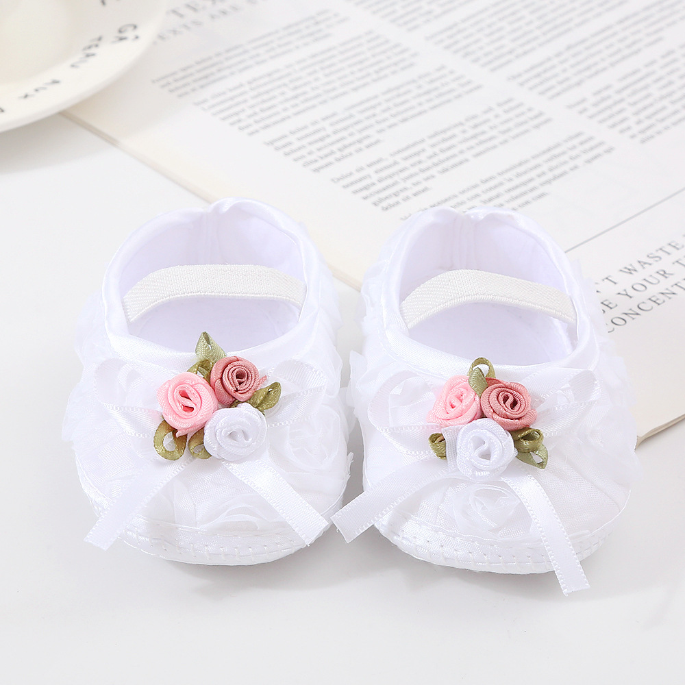 Spring, summer, autumn baby shoes 0-1 year old soft soled princess shoes 2-10 months newborn baby walking shoes
