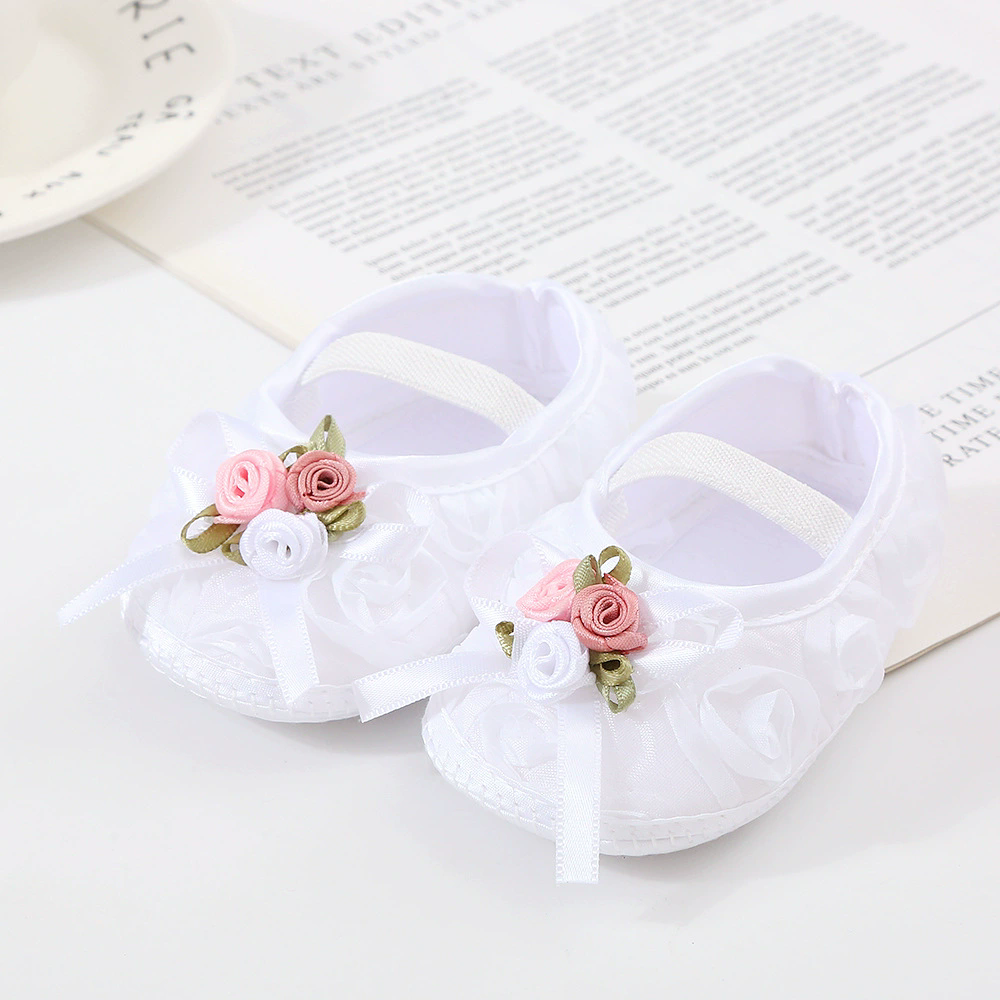 Spring, summer, autumn baby shoes 0-1 year old soft soled princess shoes 2-10 months newborn baby walking shoes