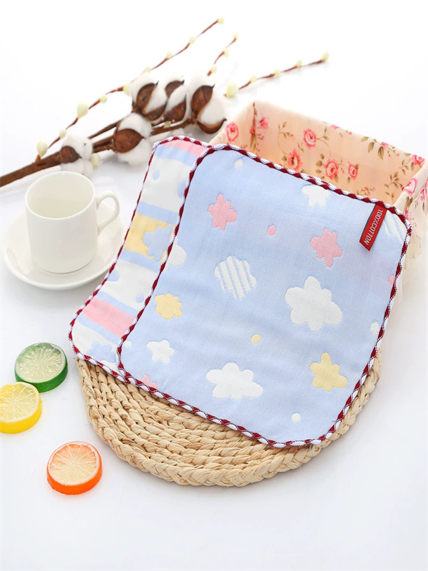5pcs Baby Towel Bath Towels 100% Cotton Face Washcloth Muslin Squares Hand Wipe Gauze Newborn Bathing Feeding Kids Handkerchief