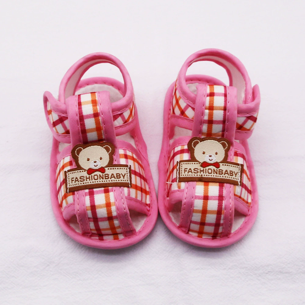 Adorable Cartoon Character Baby Sandals Open-Toe Breathable Summer Shoes Velcro Closure Toddler Shoes for Beach Trips & Outdoor