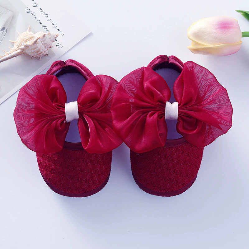 Baby shoes, newborn baby shoes, 0-1 year old children's shoes, soft soled princess shoes, 3-6-9 month walking shoes