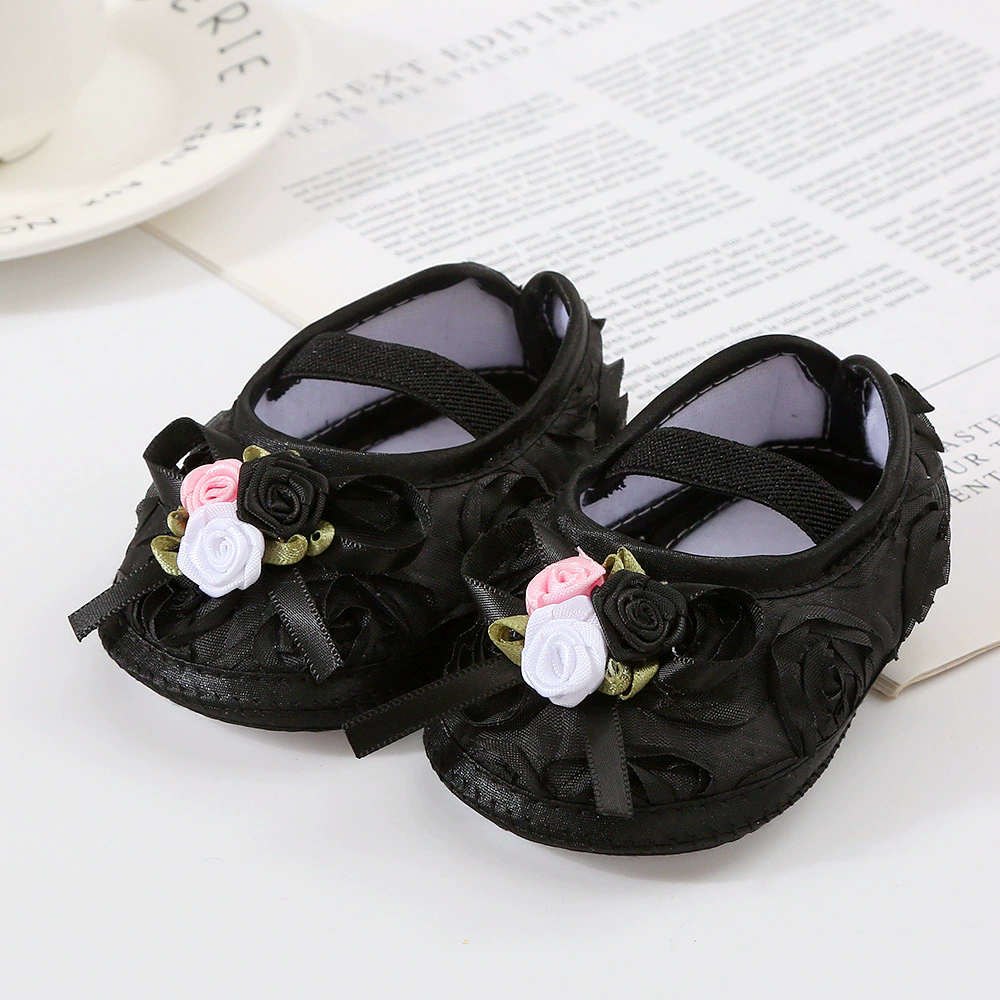 Spring, summer, autumn baby shoes 0-1 year old soft soled princess shoes 2-10 months newborn baby walking shoes