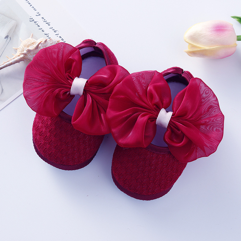 Baby shoes, newborn baby shoes, 0-1 year old children's shoes, soft soled princess shoes, 3-6-9 month walking shoes