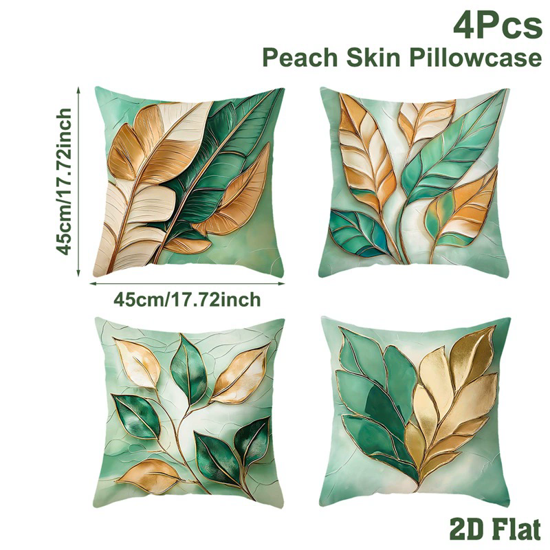 4 Pcs Butterflies Lilies Pillow Cases Butterfly Themed Birthday Party Decorations Soft Pillow Cover for Home Sofa Cushion Covers