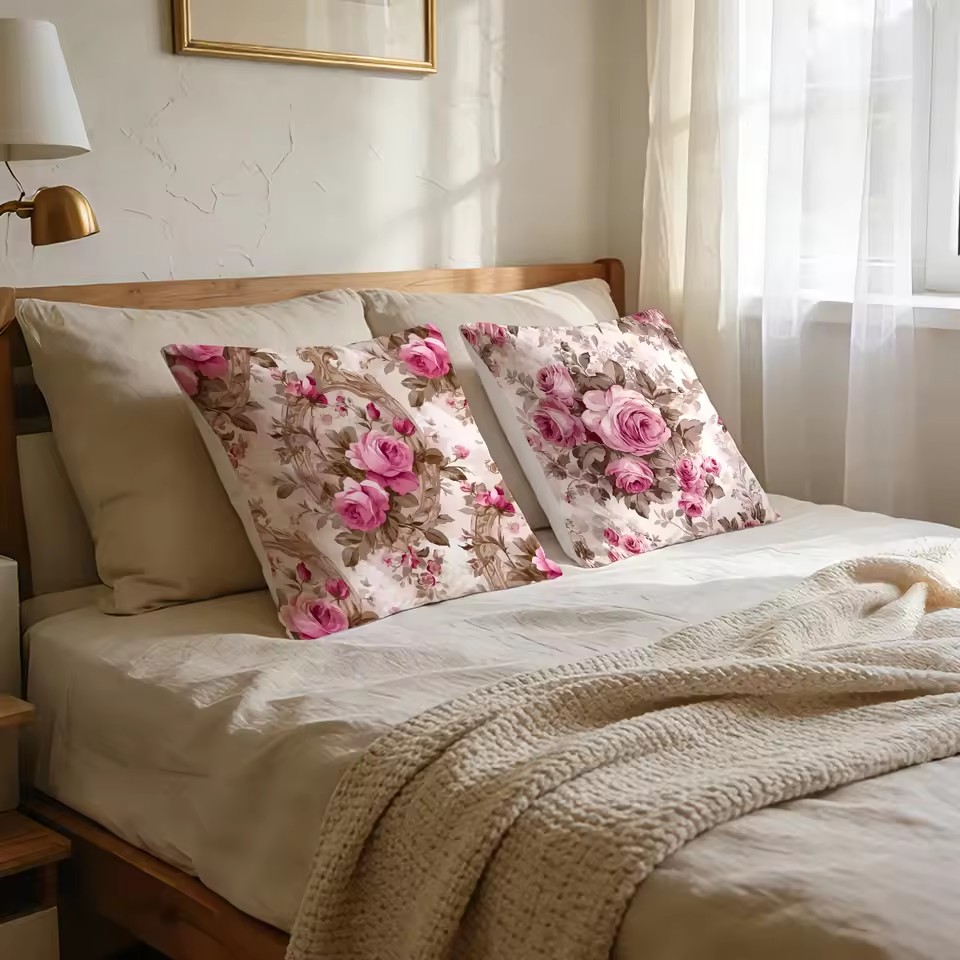 4 Pcs Butterflies Lilies Pillow Cases Butterfly Themed Birthday Party Decorations Soft Pillow Cover for Home Sofa Cushion Covers