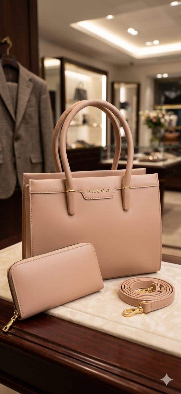 luxury red handbag set displayed in what looks like a high-end boutique or showroom.