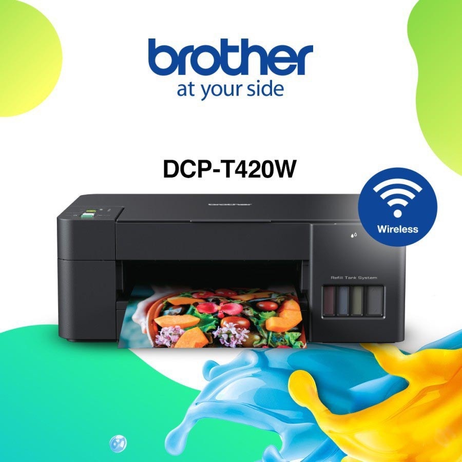 Brother DCP-T420W All-in One Ink Tank Refill System Printer with Built-in-Wireless Technology
