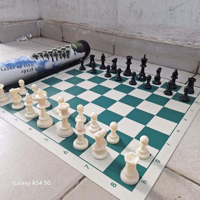 Portable Tournament Chess Board Game Mat+FREE Carrier Bag