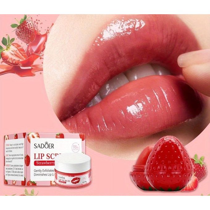 Lip Scrub Moisturizing Exfoliating for Dry Lips  Lip Scrub Remove Dark Lips Scrub Gentle Lip Exfoliator for Smooth and Brighter Lips