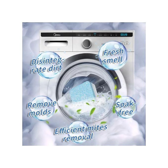 Washing Machine Cleaning Tablets 12PCS/Set Washing Machine Cleaner Deep Cleaning Remove Odor Deodorize & Remove Mold Washing Machine Decontamination