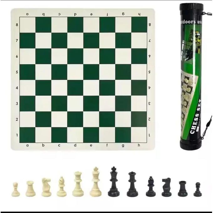 Portable Tournament Chess Board Game Mat+FREE Carrier Bag