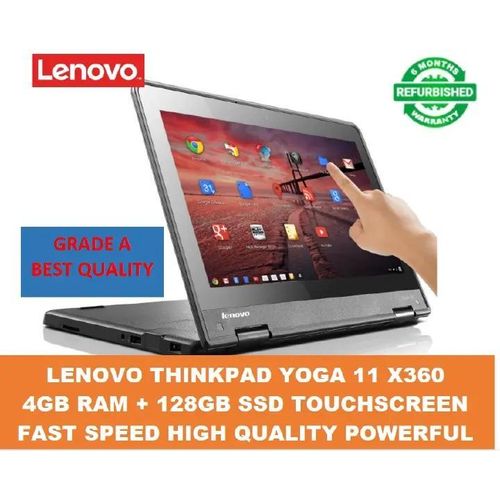 OFFER(FREE MOUSE) TOUCHSCREEN REFURBISHED LENOVO YOGA 11E 2 IN 1 LAPTOP X360 CELERON 4GB RAM 128GB SSD 11.6'' inch Lenovo Refurbished laptops Notebook Computers