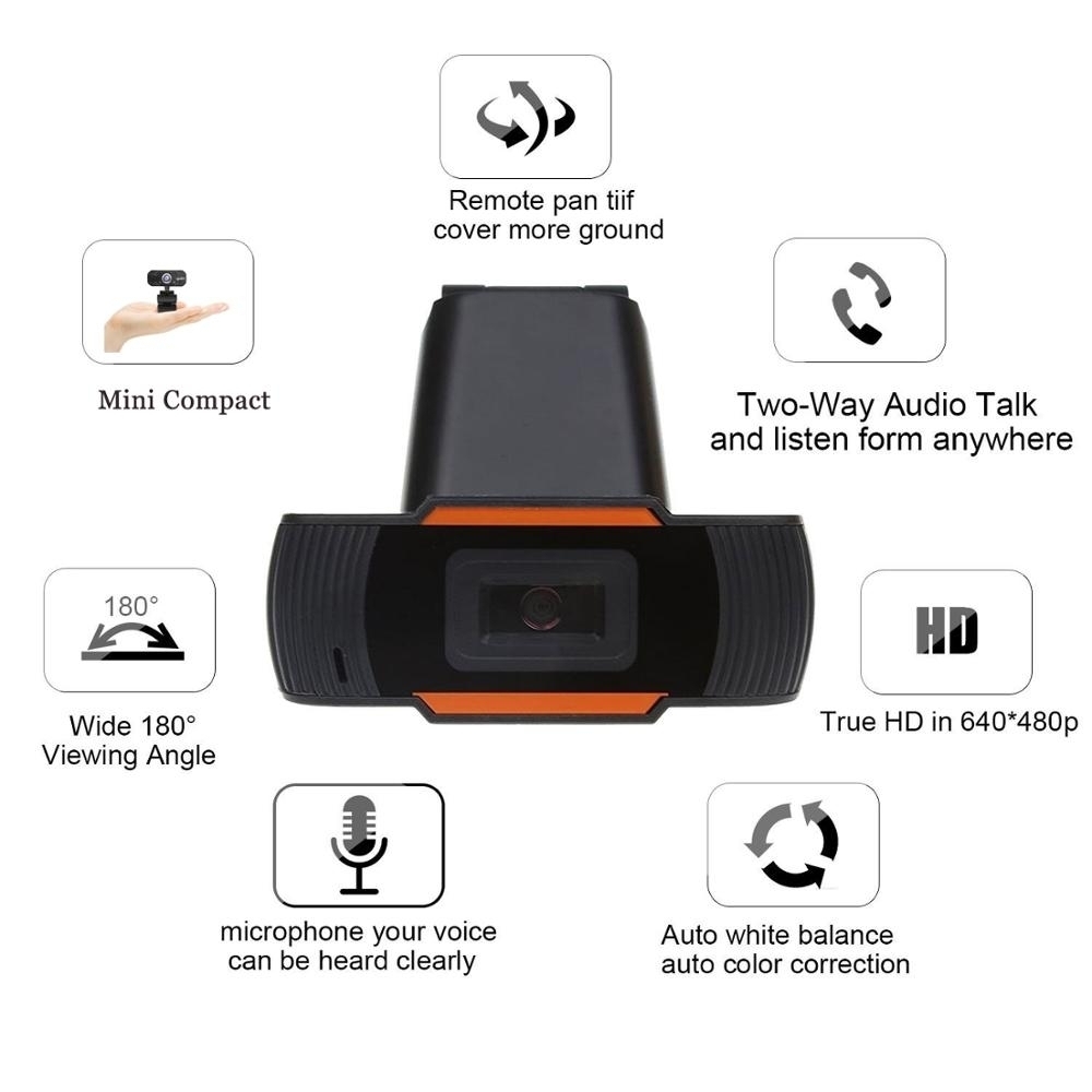 1080P 30fps HD Computer Camera Integrated Microphone USB Web Cam