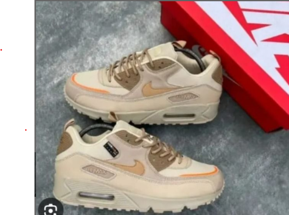 Nike Air Max 90 Casual Lifestyle Sneakers - Men's Cushioning Running Shoes - Available in Spider-Web Black, Olive, Grey/Yellow, Desert Sand & Triple Black