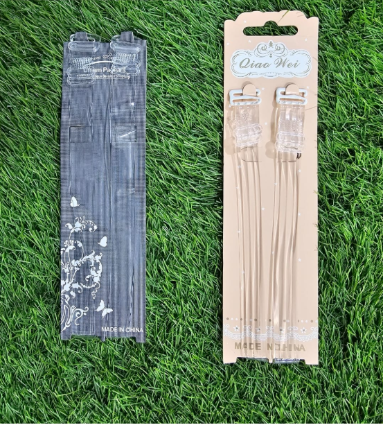Adjustable Transparent Clear Bra Straps - Invisible Replacement Straps (1 Pair)