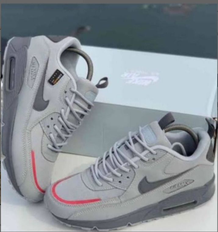 Nike Air Max 90 Casual Lifestyle Sneakers - Men's Cushioning Running Shoes - Available in Spider-Web Black, Olive, Grey/Yellow, Desert Sand & Triple Black