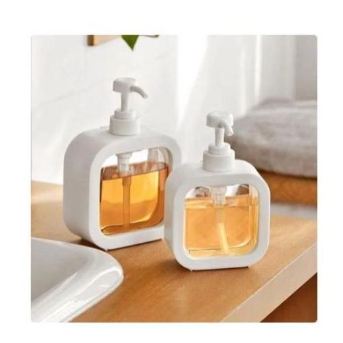 300ml Apothecary Dispenser Bottle - Refillable Pump for Shampoo, Lotion, Soap - Modern Bathroom & Kitchen Accessory
