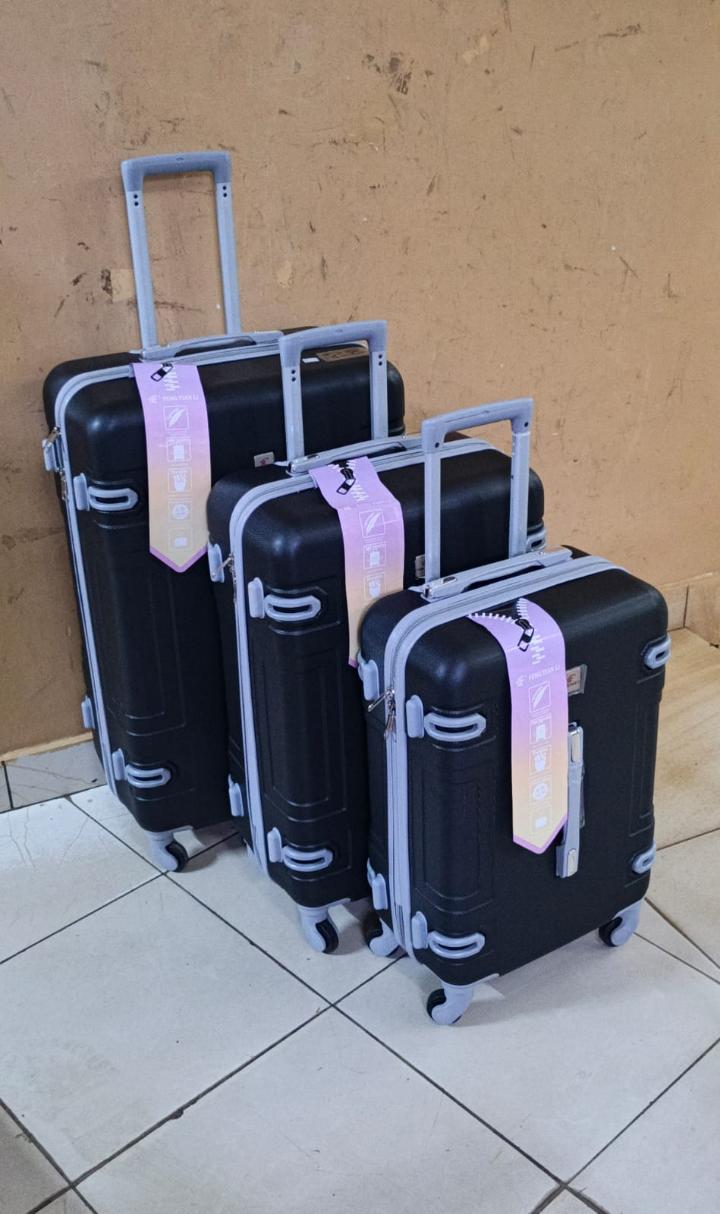3 IN 1 Fibre LAXURIOUS SUITCASE BRIEFCASE TRAVEL Bag