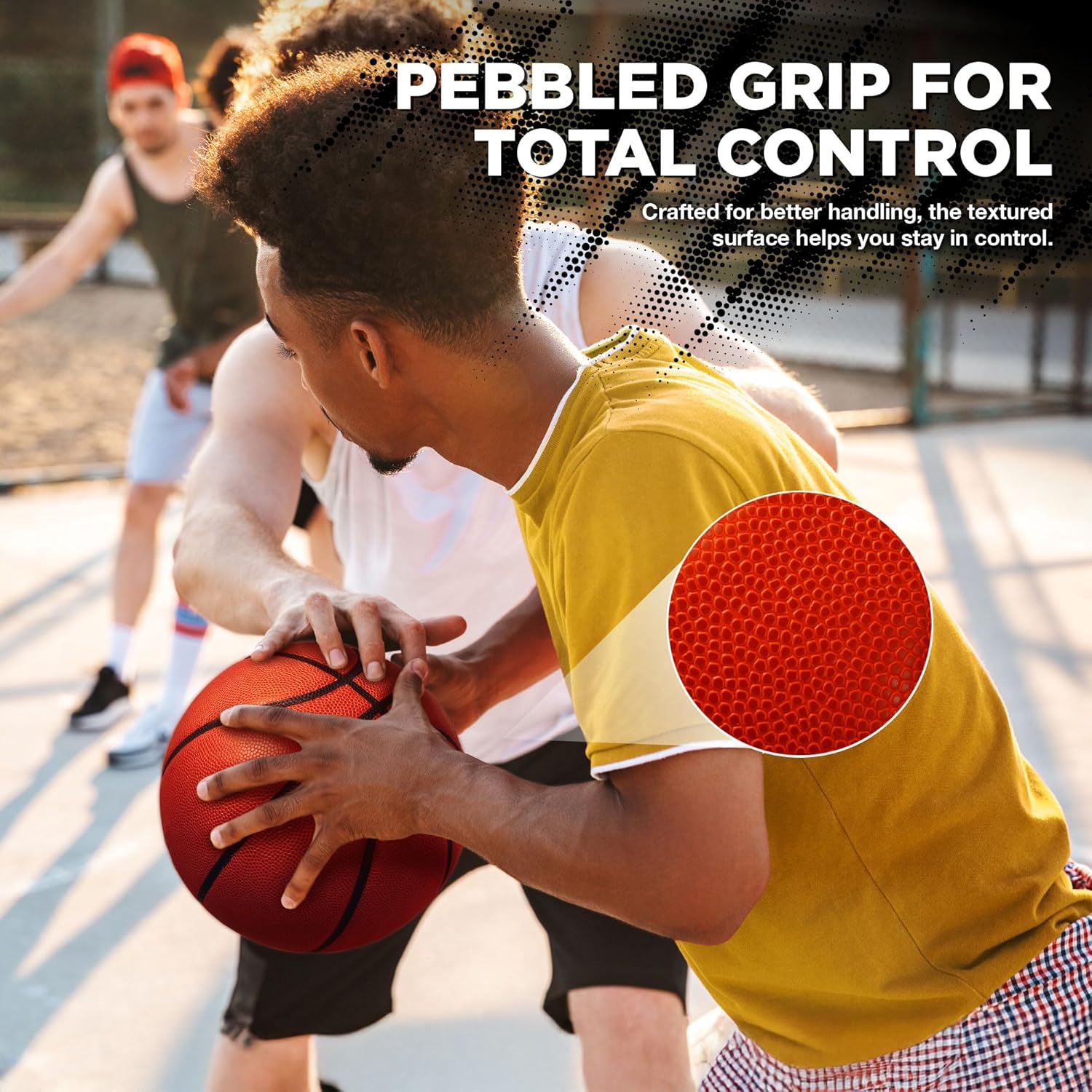 Regail Size 5 Basketball for Kids – Durable Rubber Youth Training Ball with Wide Grip Channels, Indoor & Outdoor Use, Includes Pump & Accessories, Beginner‑Friendly Basketball for Practice & Fun
