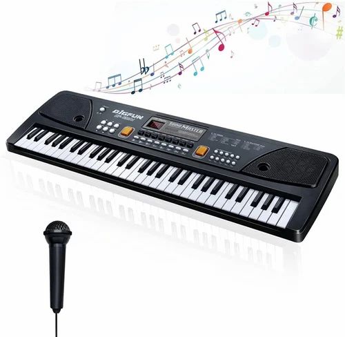 37 Keys Kids Keyboard Piano + Microphone – Electronic Music Instrument for Children, Educational Digital Organ with USB Power