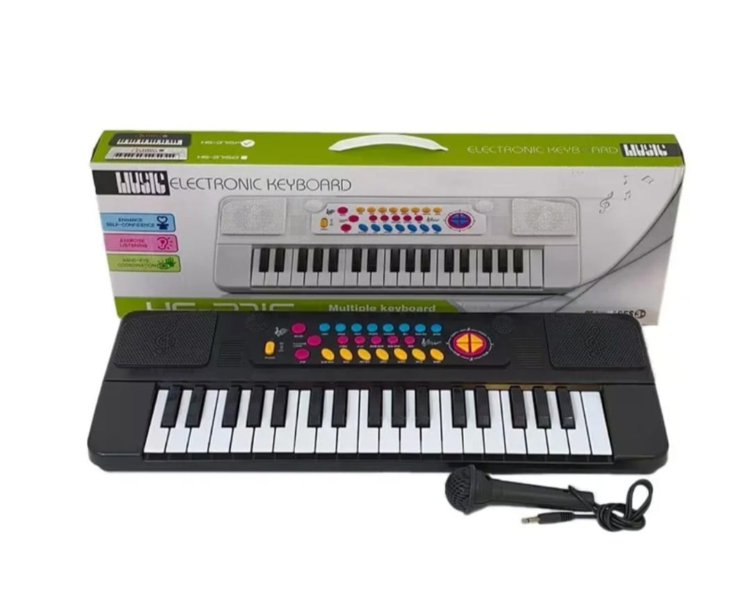37 Keys Kids Keyboard Piano + Microphone – Electronic Music Instrument for Children, Educational Digital Organ with USB Power