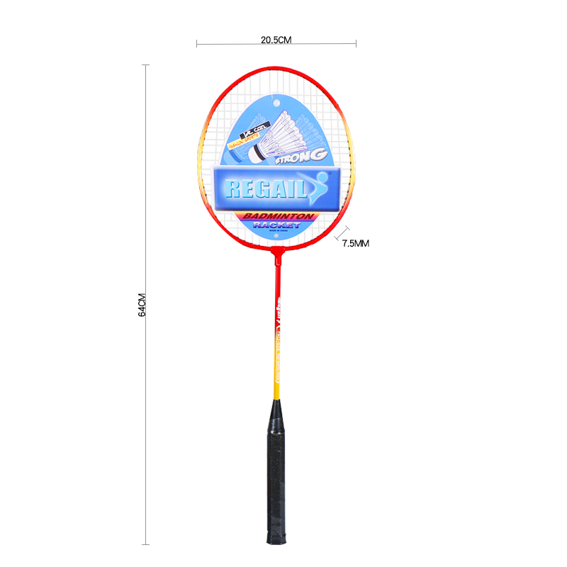 Regail 826 Badminton Racket Set with Shuttlecock – Lightweight Durable Training Racket for Beginners & Recreational Play, Wholesale Sport Racket Set for Indoor & Outdoor Games