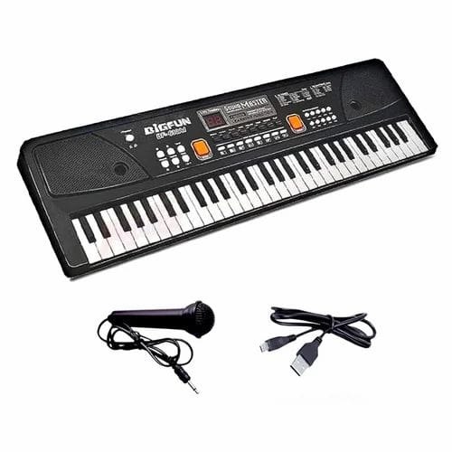 37 Keys Kids Keyboard Piano + Microphone – Electronic Music Instrument for Children, Educational Digital Organ with USB Power