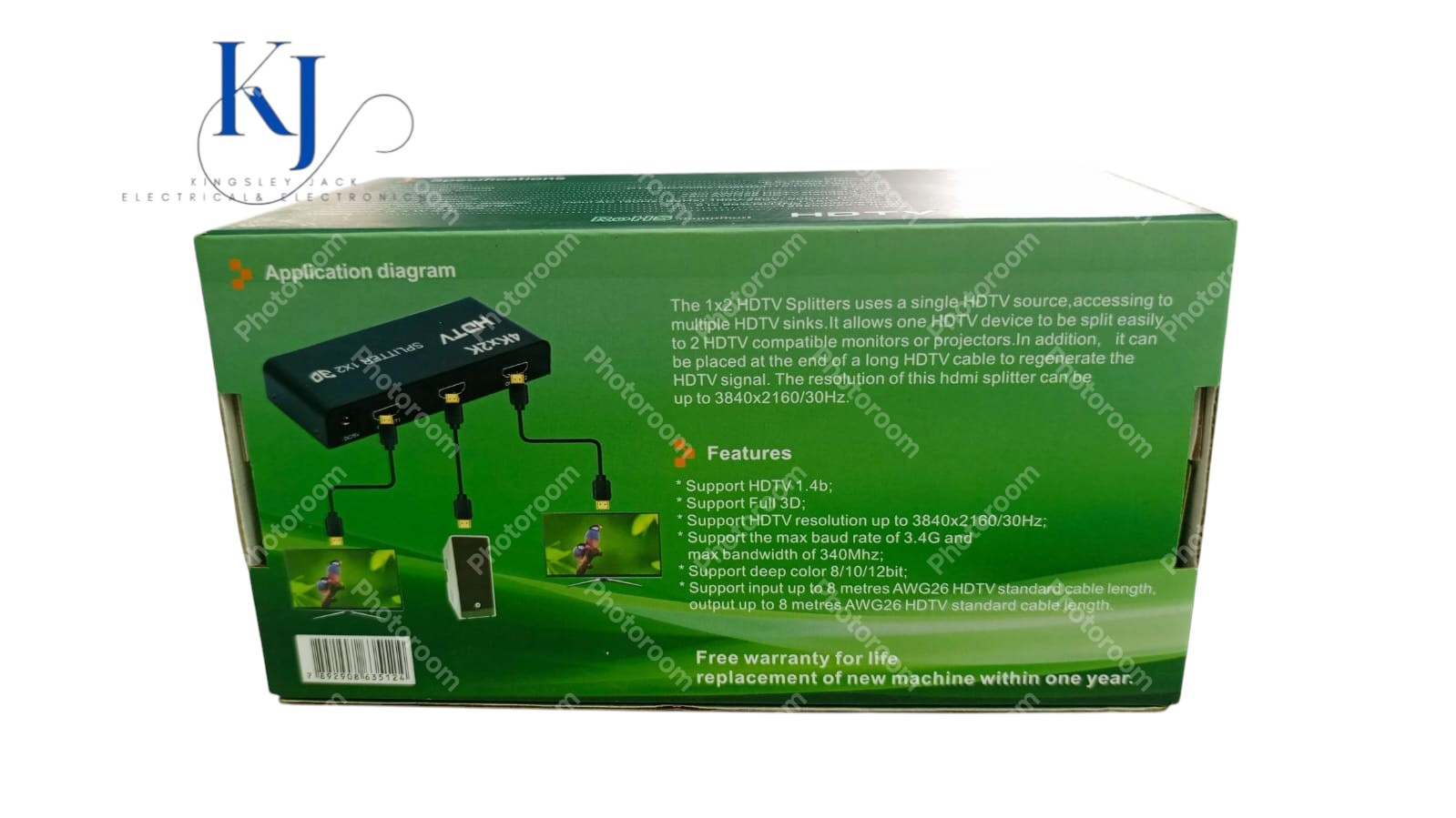4K HDMI SPLITTER 1X2 HDTV 3D HDMI SIGNAL DISTRIBUTOR 1 INPUT 2 OUTPUTS