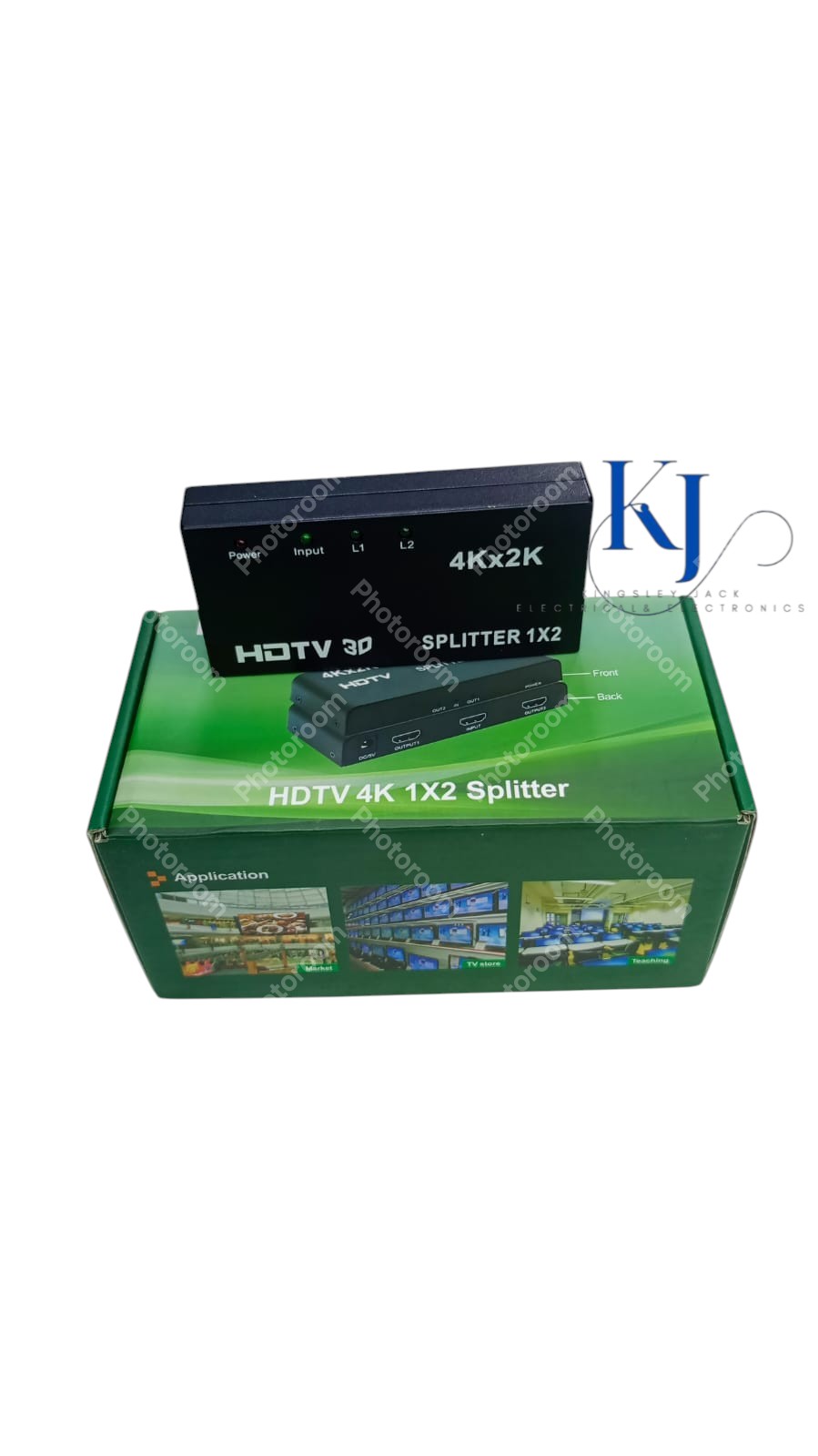 4K HDMI SPLITTER 1X2 HDTV 3D HDMI SIGNAL DISTRIBUTOR 1 INPUT 2 OUTPUTS