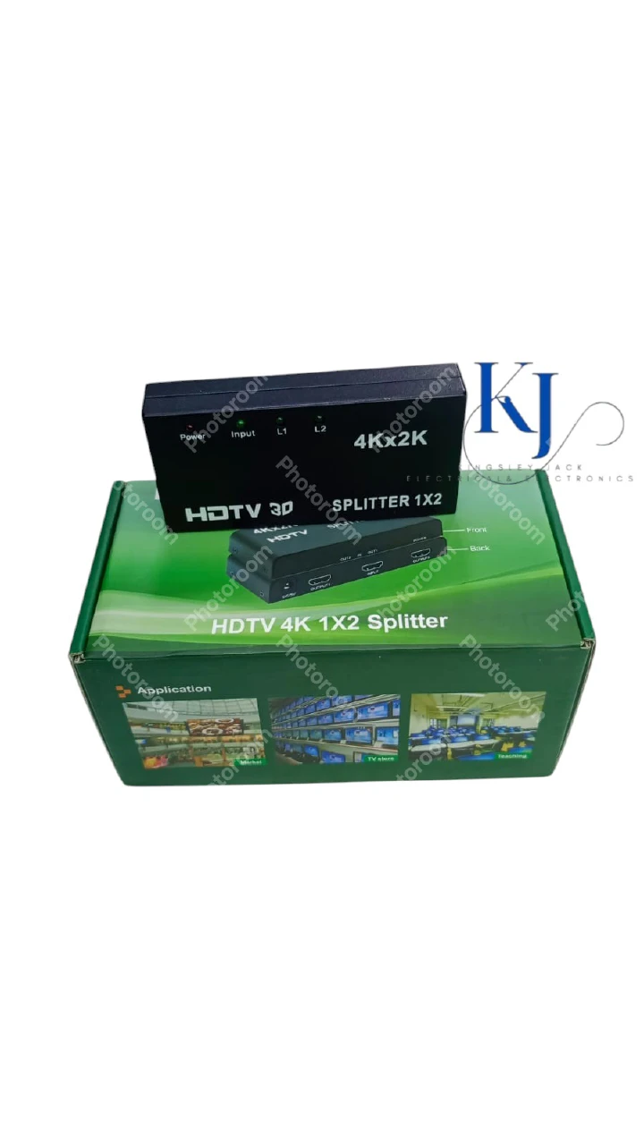 4K HDMI SPLITTER 1X2 HDTV 3D HDMI SIGNAL DISTRIBUTOR 1 INPUT 2 OUTPUTS