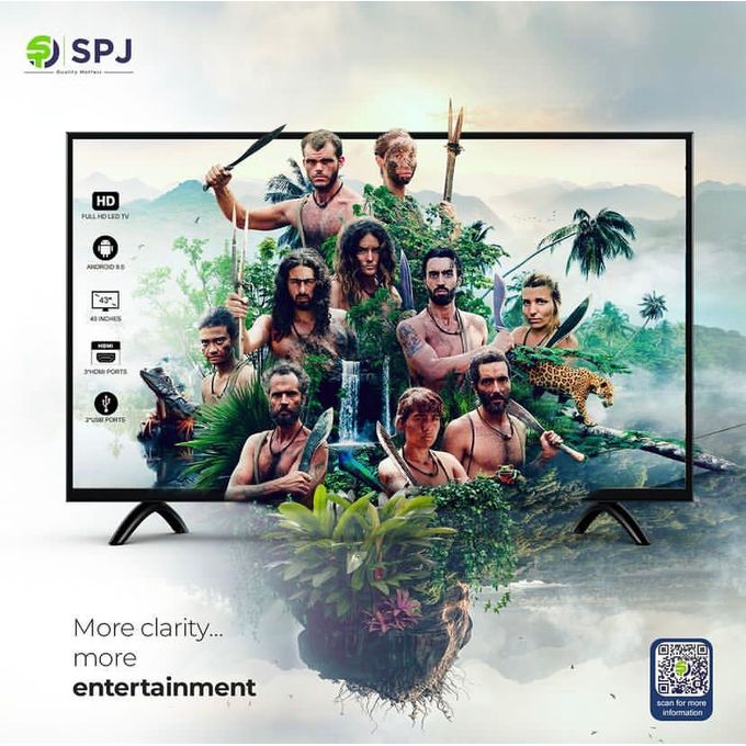 SPJ 43 Inch Full HD Android Smart Tv With Built-In WIFI TV.