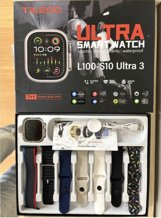TiLECC Ultra 7-in-1 Watch Band Smart Watch 49mm Series 8 Ultra Smart Watch 49mm