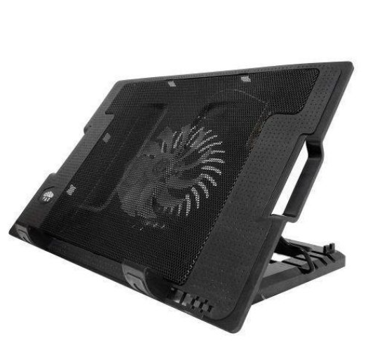 Notebook Laptop Cooling Pad with Stand - Black, Blue Light