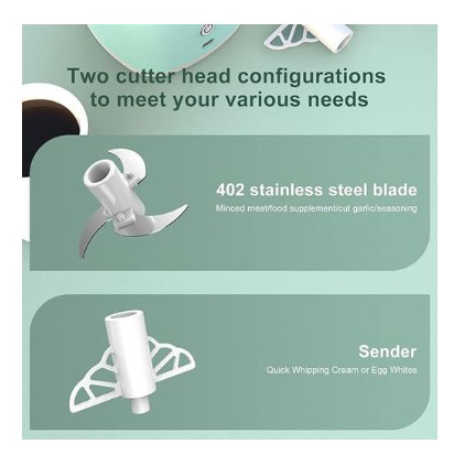 Portable Mini Electric Garlic and onion Chopper & Food Processor - USB Rechargeable