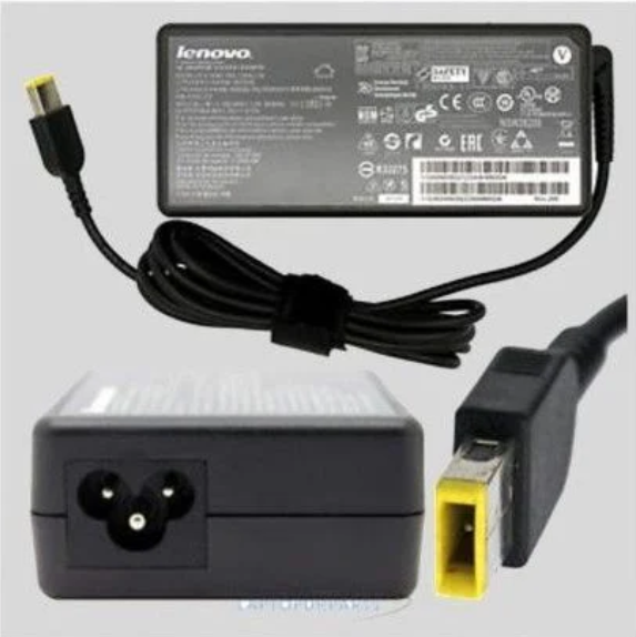Lenovo USB yellow Genuine Laptop Charger Slim Tip AC Adapter-Black