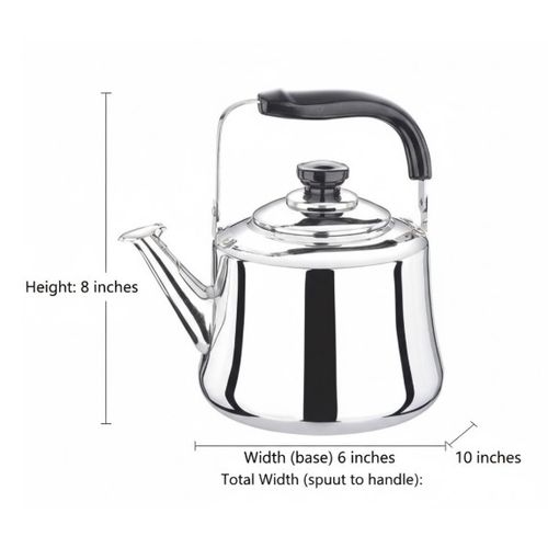 Sawa 3L Thick Stainless Steel Large Capacity Whistling Kettle - Silver