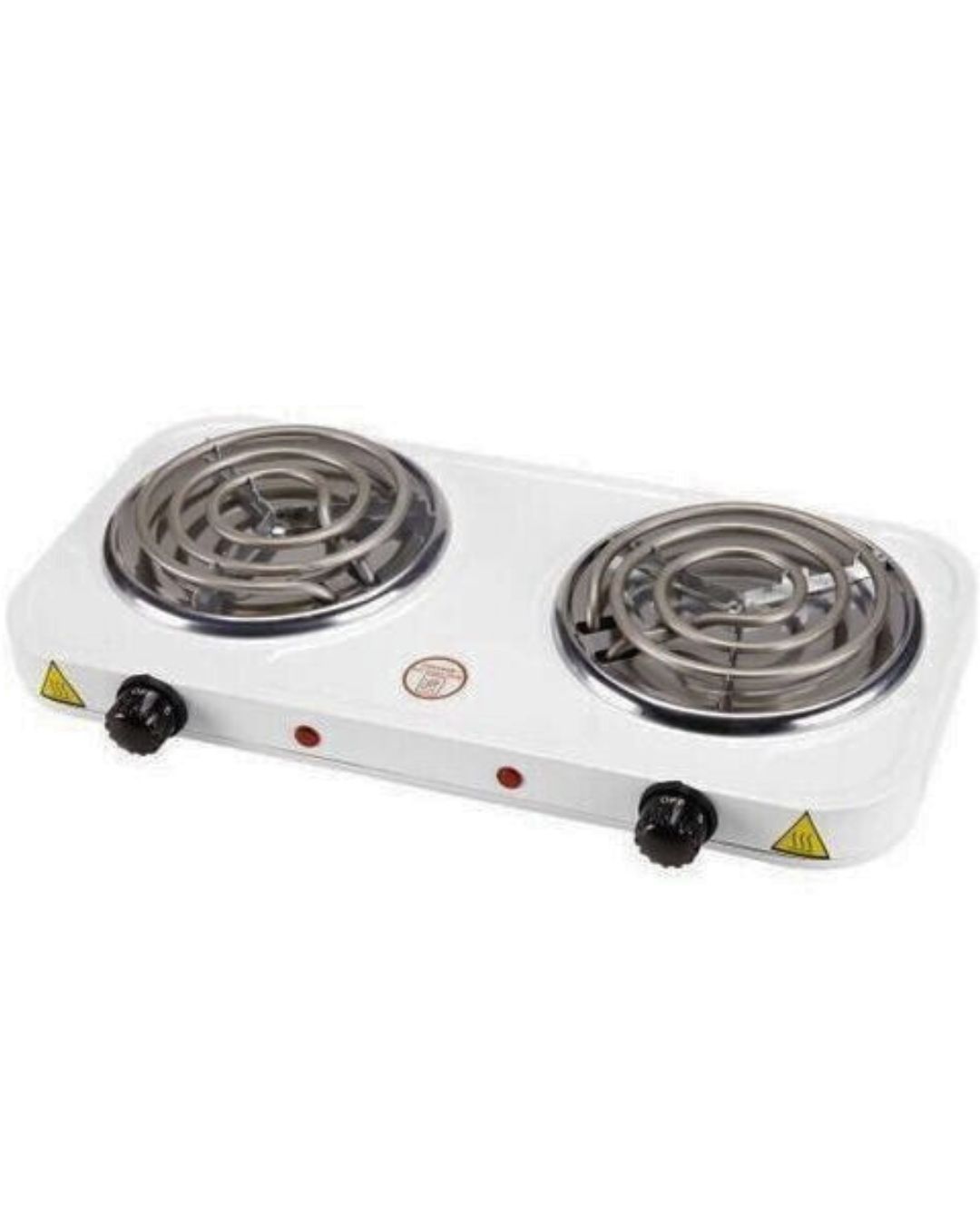 Hot Plate Portable Double Burner Electric Hot Coil  - White