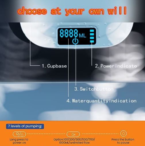 Smart Desktop Rechargeable Water Dispenser - Automatic Portable Pump