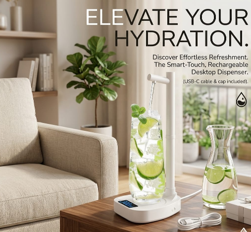 Smart Desktop Rechargeable Water Dispenser - Automatic Portable Pump