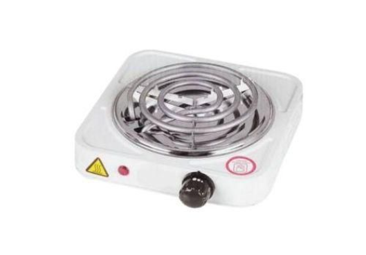 Single Coil Burner Electric Hot Plate - Black,White
