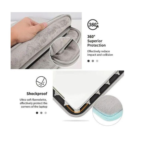 Generic 15.6 Inch Waterproof Laptop Bag - Shockproof Slim Briefcase with Handle & Trolley Strap.