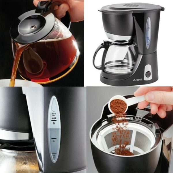 Hoffmans HM-3009 Electric Coffee Maker/Coffee Machine 1.5Ltrs Easy To Operate-BLACK