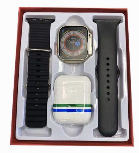 TiLECC Uitra 8 Smart Watch Dual Band 2-in-1 With Bluetooth Headset