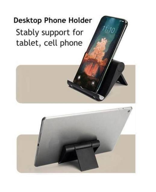 Mobile Phone Holder With 270° suitable for all types of phones - Black