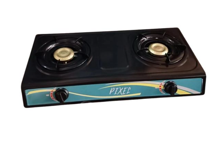 Pixel Two Burner Desktop Gas Stove – Black