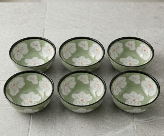 Sundabest Set of 6 Pieces Ceramic Bowls 6825